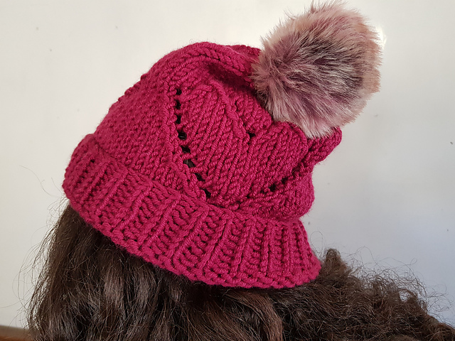 Valentine Pom Pom Hat