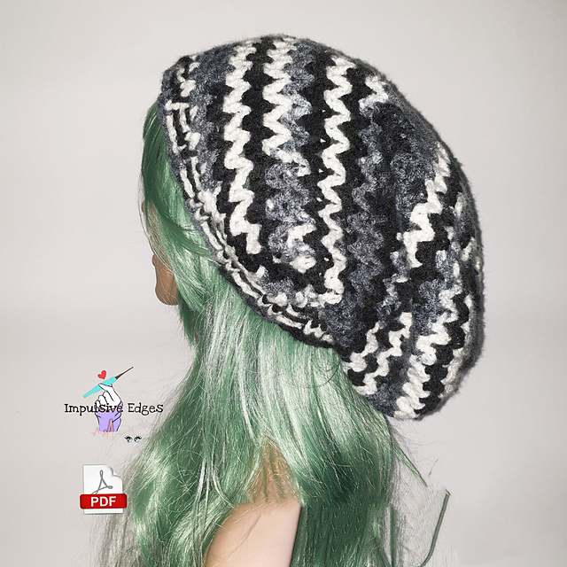 Slouchy Vee beanie