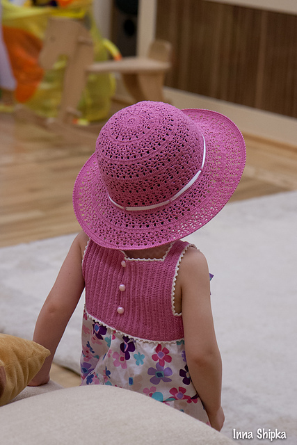 Hat "Fluffy daisies"