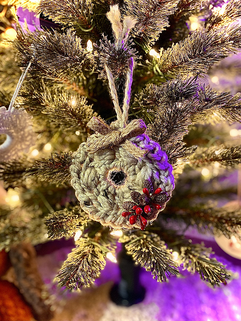 Rustic Wreath Ornament