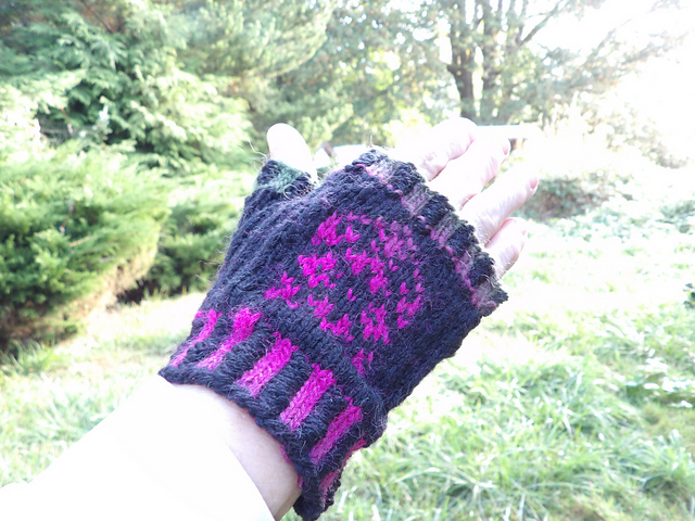 Stain Glass Fingerless Mitts