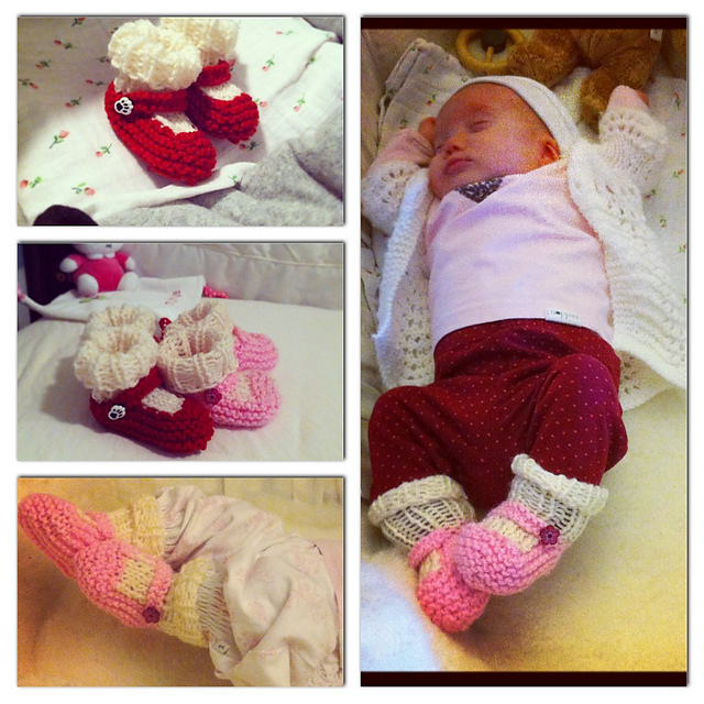 Cute Vintage Baby Booties