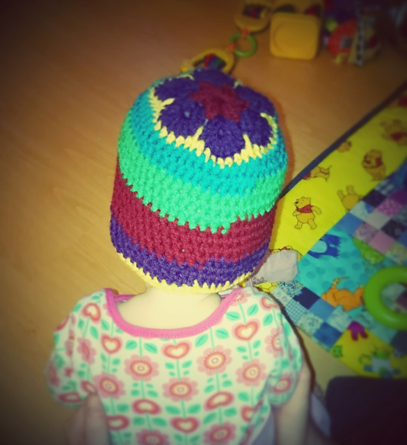 African Flower Baby Hat