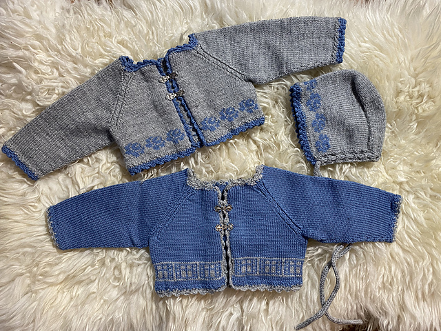 Eira-drakta jakke og lue
