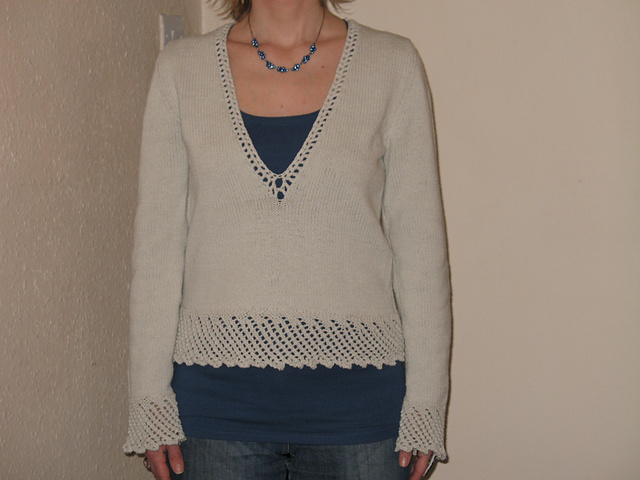 Deep V Neck Sweater