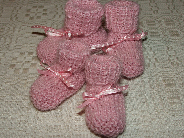 Tiny Baby Bootees