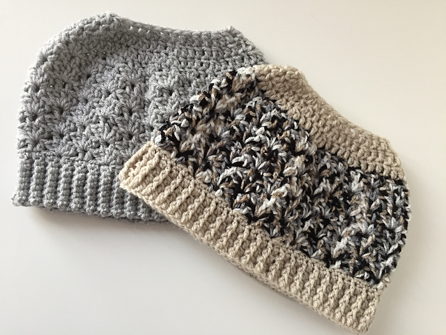 Royal bun beanie