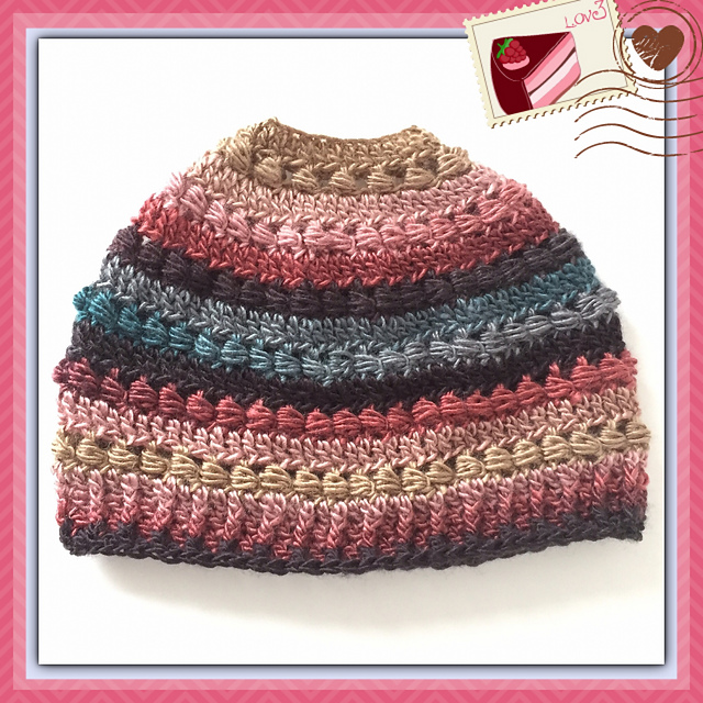 Pearly bun beanie