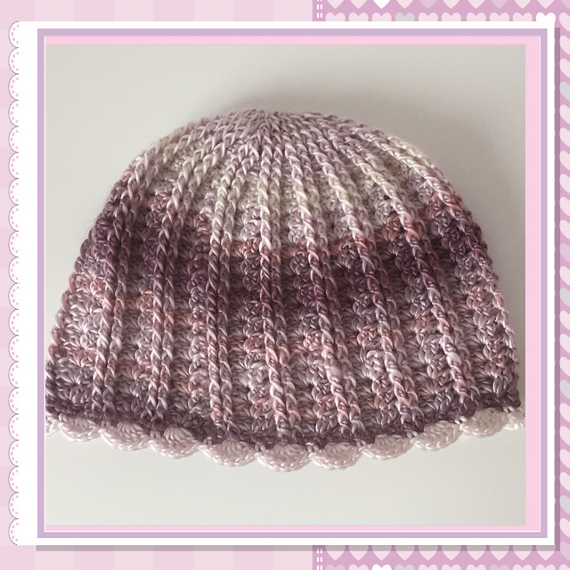 violet shades (bun) beanie