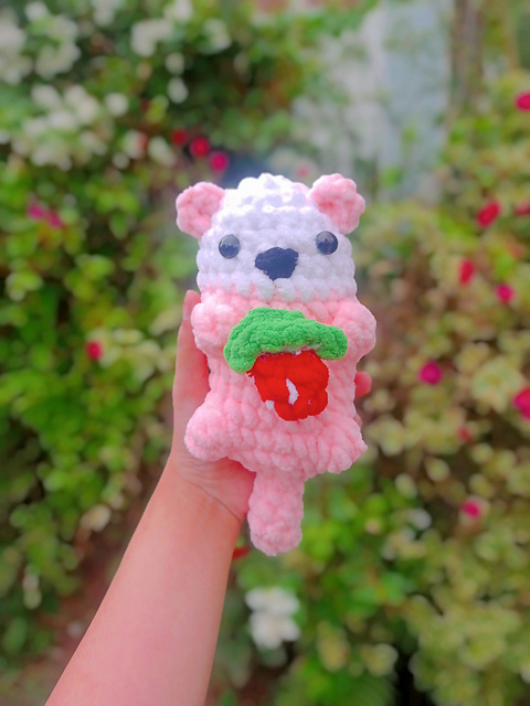 Crochet Strawberry Otter