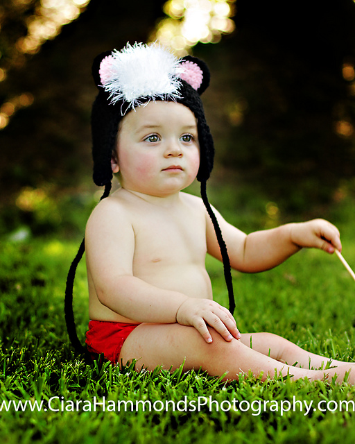 Skunk Earflap Beanie