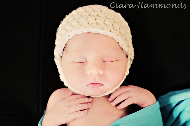 Newborn Chin Strap Helmet Hat