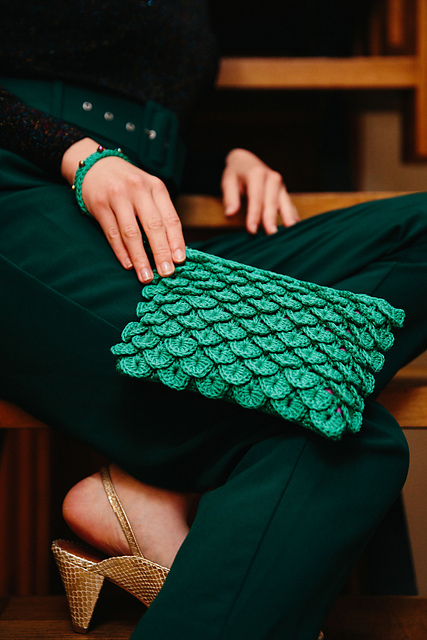 Crocodile Stitch Clutch