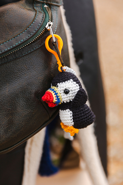 Percy the Puﬃn Keychain