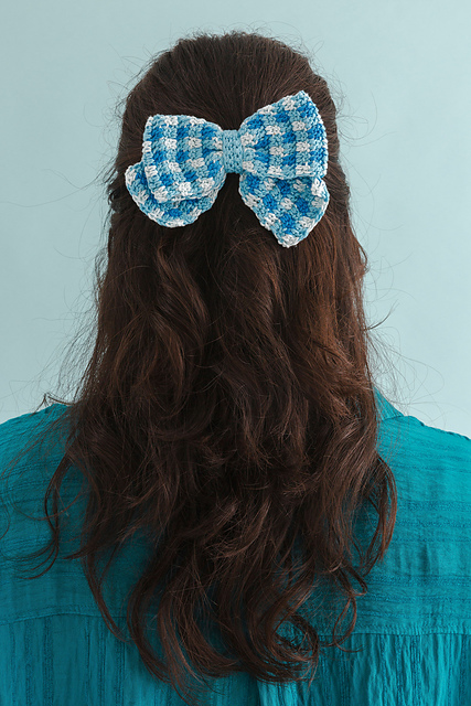 Gingham Hair Bow