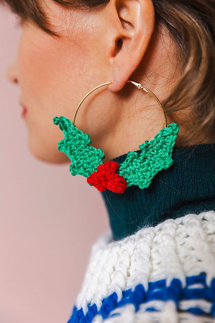 Holly Hoop Earrings
