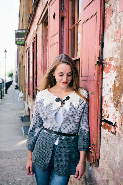 Snowy Mountain Cardigan