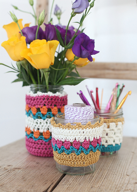 Spring Jar Cosies