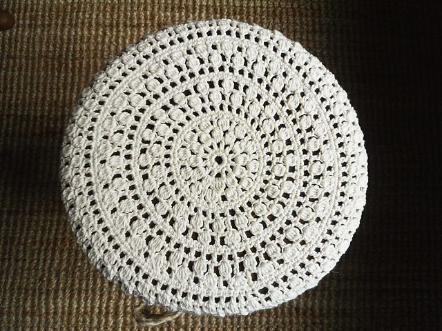 Cottage Chic Stool Cover