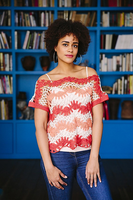 Hairpin Lace Top
