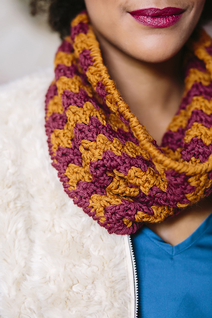 Amber and Amethyst Cowl