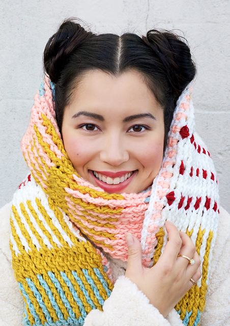 Strikkelinje Brioche Scarf