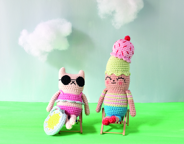 Ice Cream Girl and Sun Cat