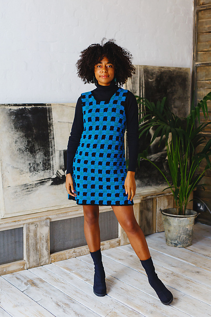 Plaid Pinafore Dress
