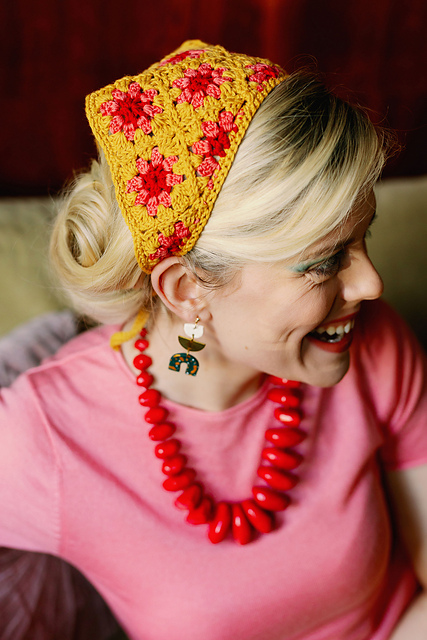 Frida Floral Headscarf