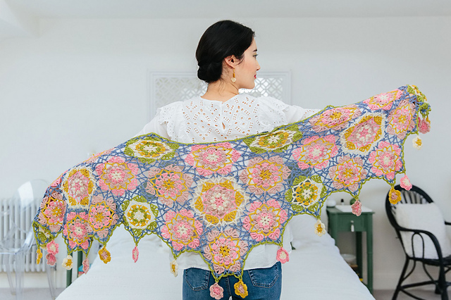 Floral Mandala Shawl
