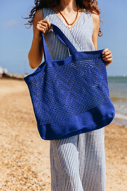 【RONRON】24SS HEART PATTERN MESH TOTE BAG Knitted Mesh Tote Bag | Five Below