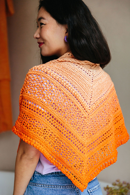 Ombre Braid Shawl