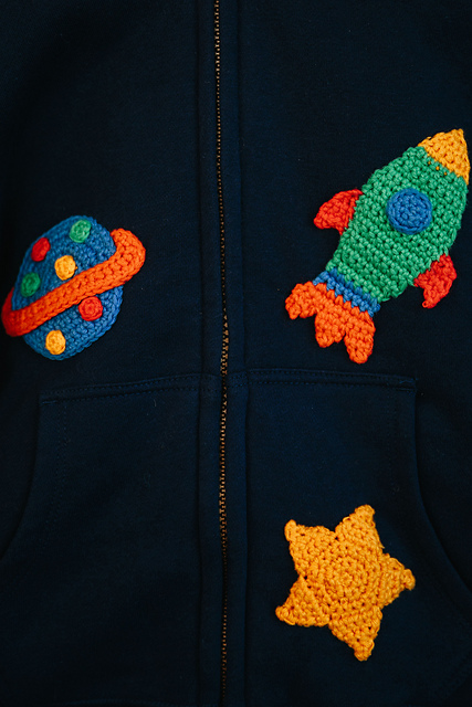 Space Applique Patches