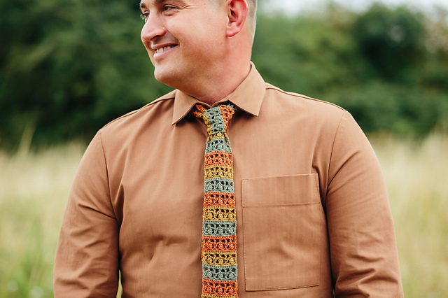 Floral Stripes Tie