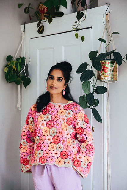 Flower puff top