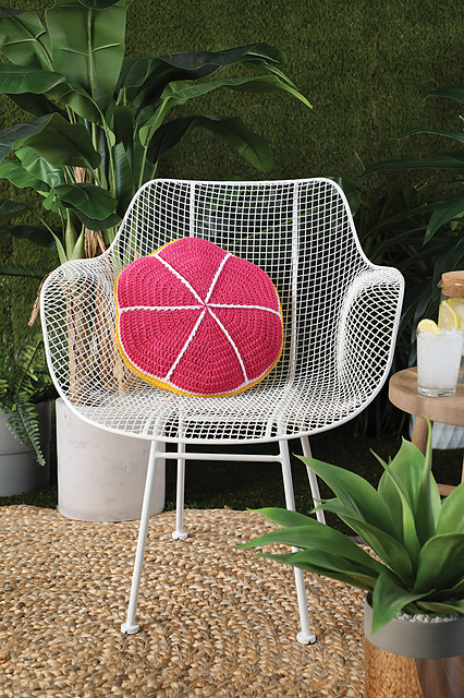 Pink Grapefruit Pillow