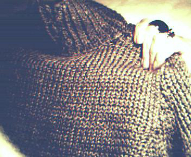 Cowl Neck Sweater with Deep Ribs