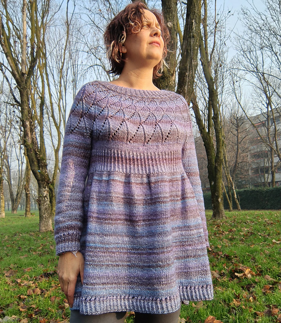 Autumn Waves Mini Dress