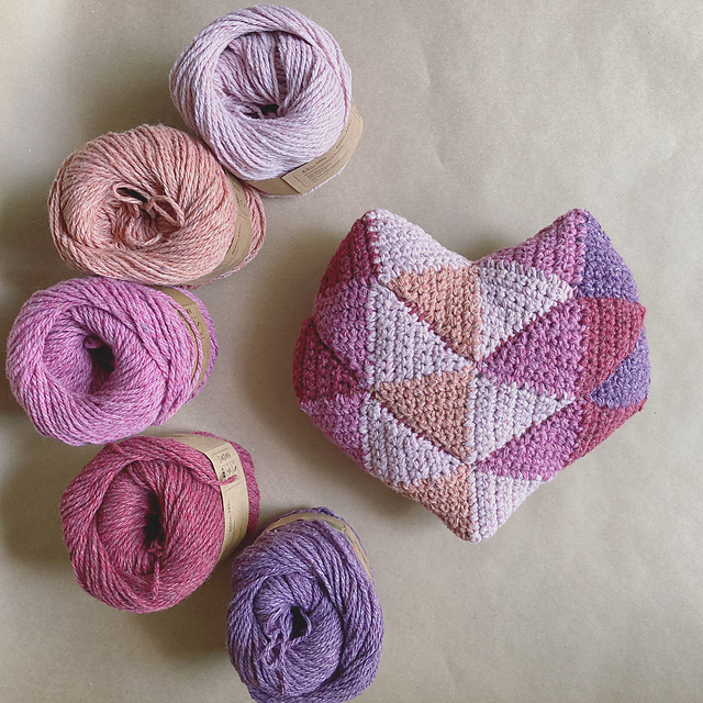 Crystal Heart Cushion