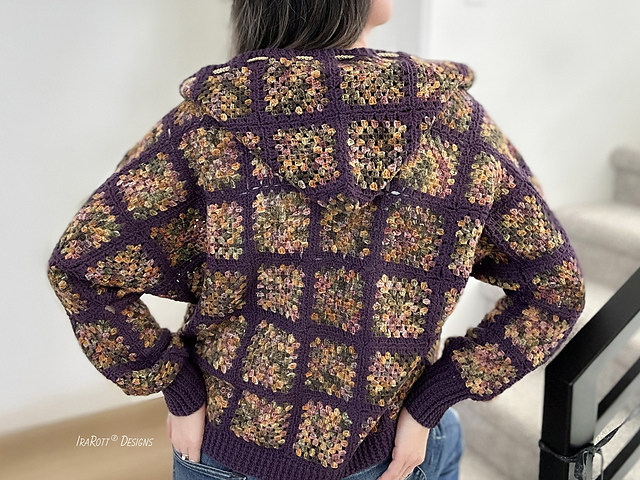 Ravelry: Dolman Hoodie Granny Cardigan pattern by Ira Rott