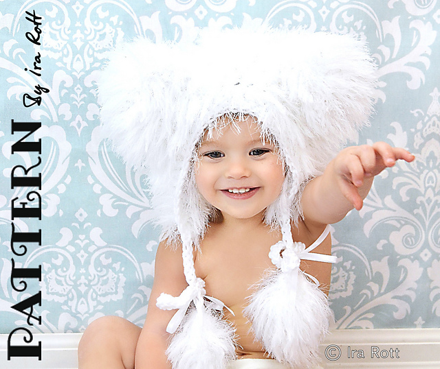 Polar Bear Bonnet Hat