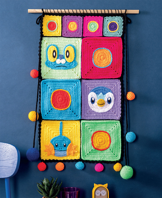 Pokémon Wall Hanging with Pockets