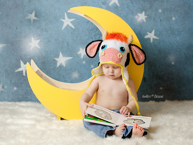Luna the Moo Cow and Bull Hat
