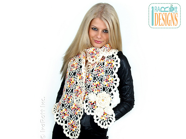 Vogue Flower Scarf