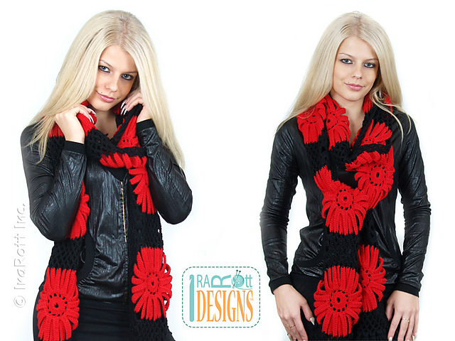 Gerbera Daisy Scarf