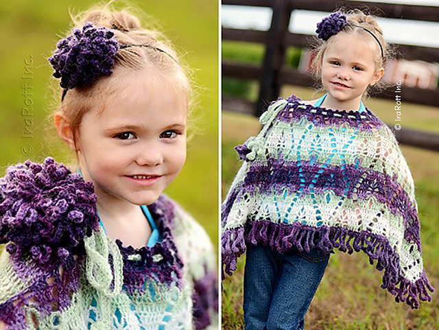 Dahlia Poncho and Headband