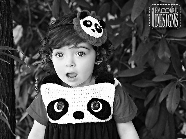 Panda Bear Bubble Dress and Headband