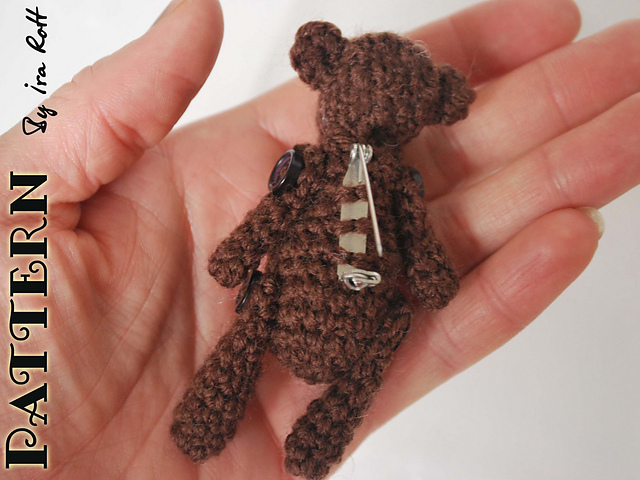 Mini Teddy Bear Brooch