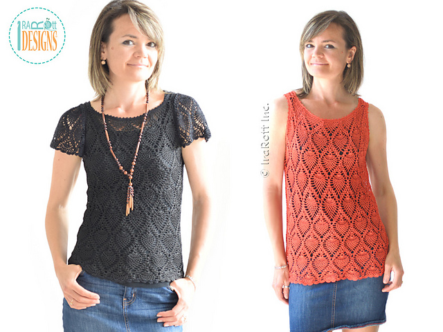Charming Pineapples Lace Top