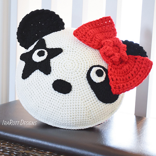 Rock ‘N’ Roll Panda Pillow